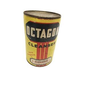 Vintage OCTAGON Cleanser By Colgate Palmolive Peet New Old Stock